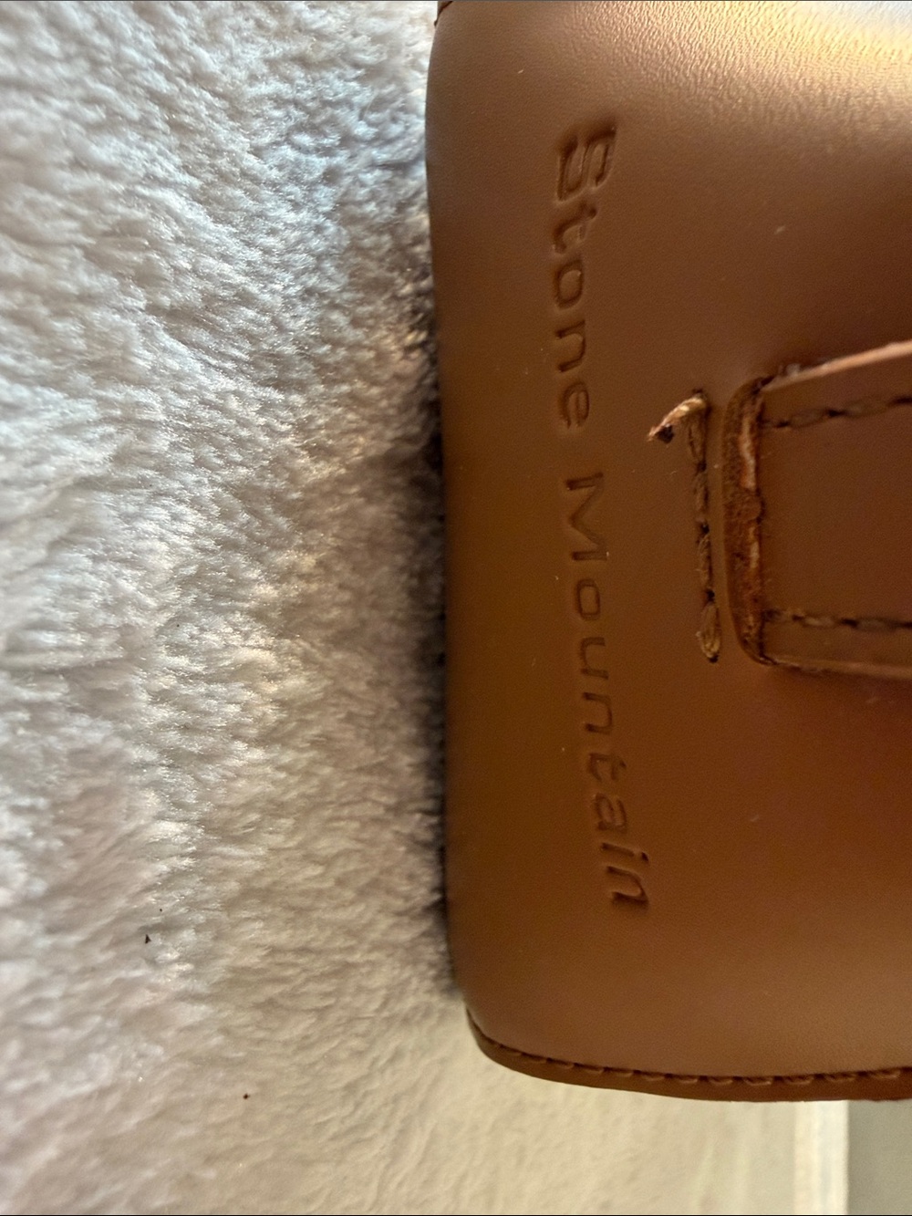 Vintage Stone Mountain Accessories Woven Cream and Brown Shoulder Bag - Picture 5 of 9